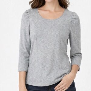 Vince Camuto Stretchy Gray Puff
Sleeve Women's Top NEW - Size Small